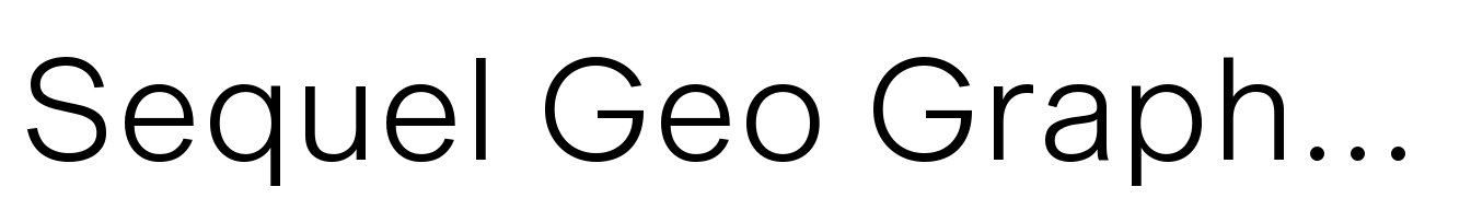 Sequel Geo Graphic Light